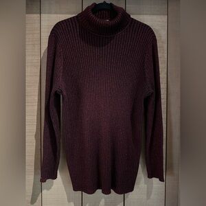 Chico’s Metallic Turtleneck Sweater